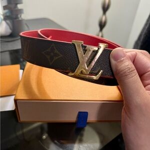 LV initiales reversible belt (SOLD)